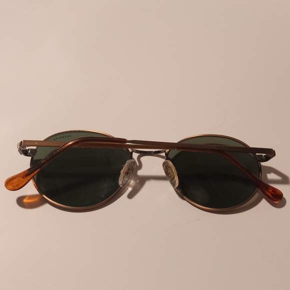 Vintage RANDOLPH ENGINEERING USA 23K  Gold  Plated Round Sunglasses - Picture 4 of 8